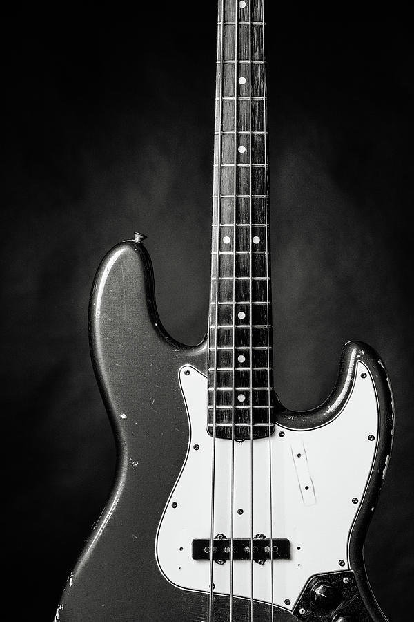 379.1834 Fender Red Jazz Bass Guitar in BW #3791834 Photograph by M K Miller