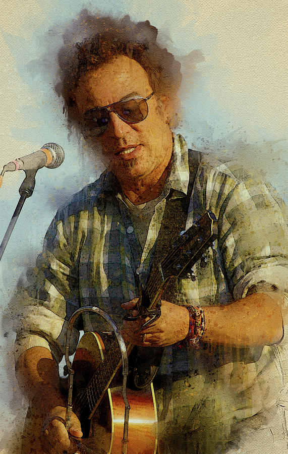 Bruce Springsteen Digital Art by Lilia Kosvintseva