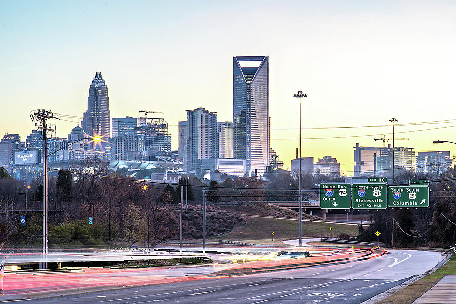 Charlotte North Carolina City Skyline And Street Scenes #38 Photograph by Alex Grichenko