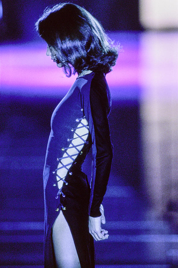 Versace Fall 1991 Rtw Show 38 Photograph by Guy Marineau Versace Fall 1991 Rtw Show 38 Photograph by Guy Marineau