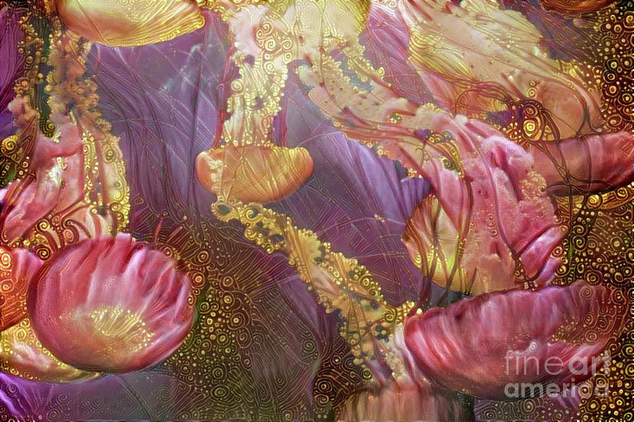 Abstract Jellyfish #39 Digital Art by Amy Cicconi