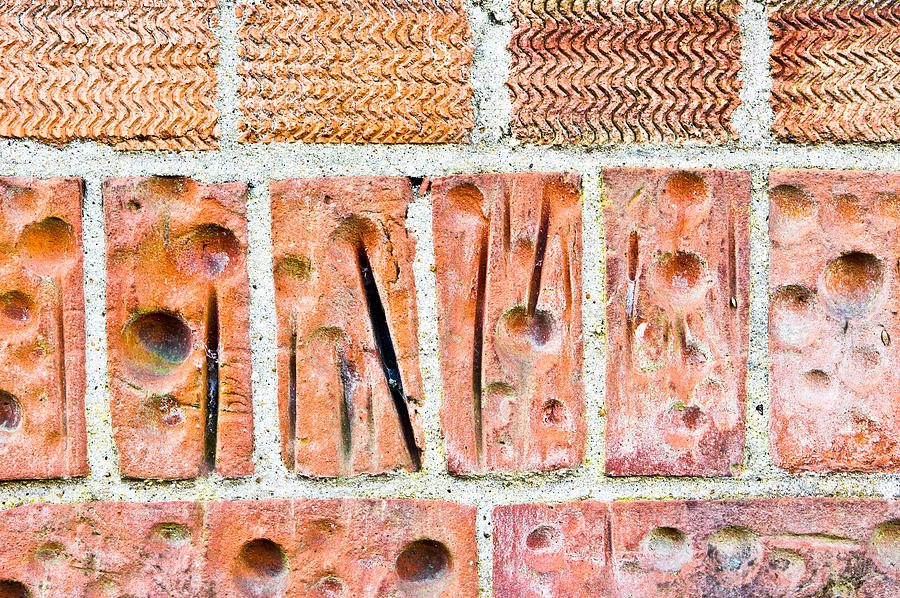 Abstract Photograph - Brick wall #39 by Tom Gowanlock