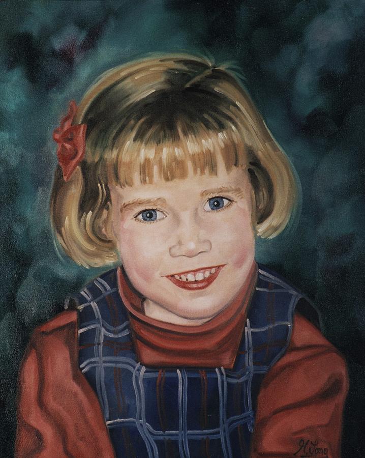 Portrait of Child Painting by Gary M Long