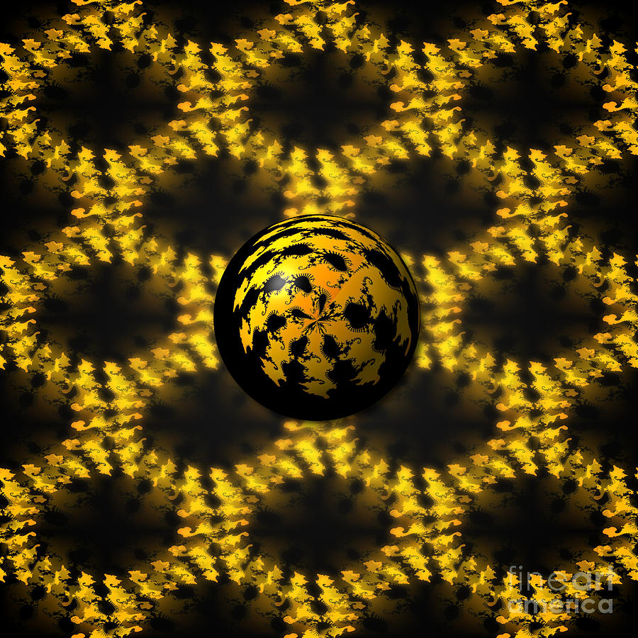 3d Fractal Ball Digital Art by Henrik Lehnerer