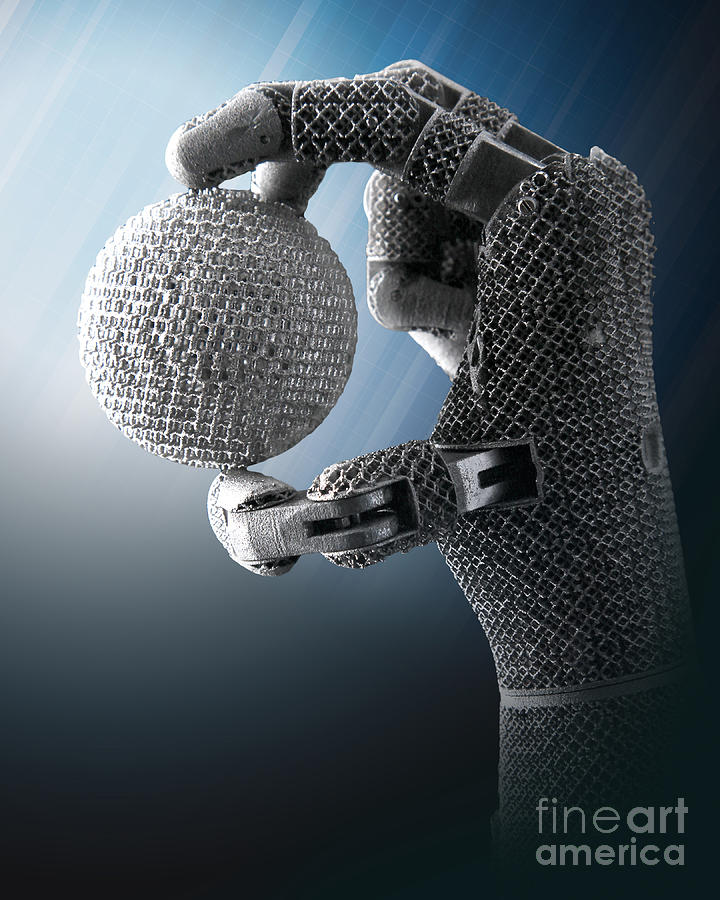 Science Photograph - 3d Printing Additive Robotic Hand by Science Source