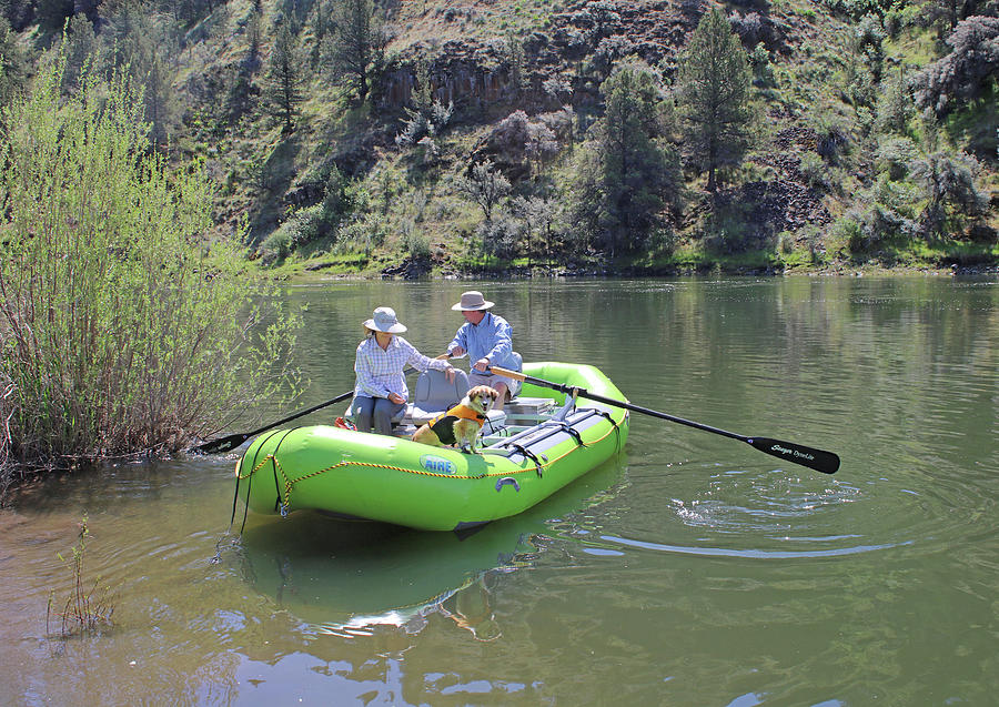 3DA5770 Retired Couple on John Day River Photograph by Ed Cooper Photography