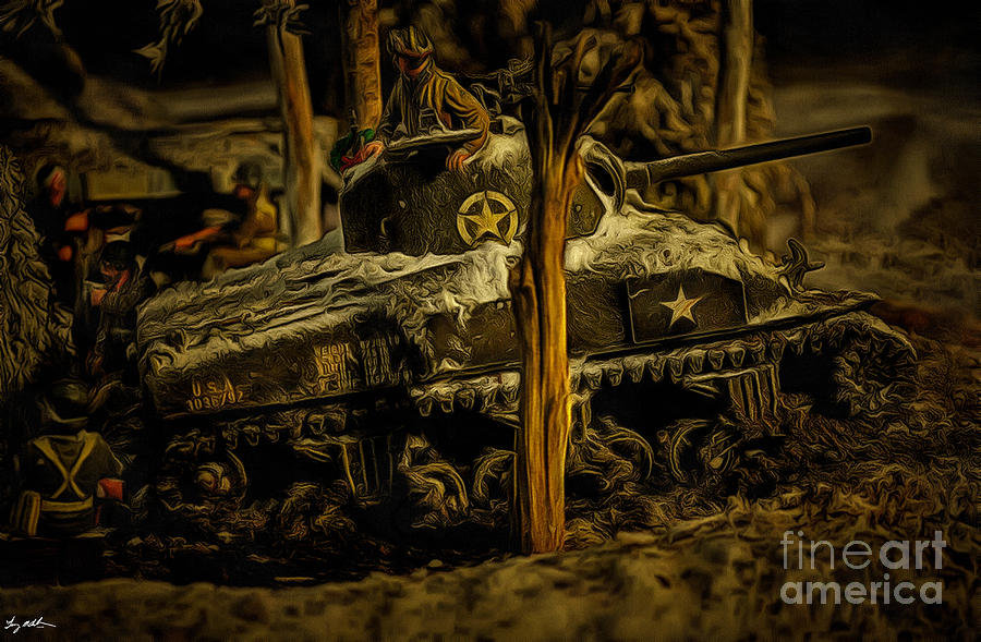 3rd AD Christmas in Bastogne 1944 Digital Art by Tommy Anderson Pixels