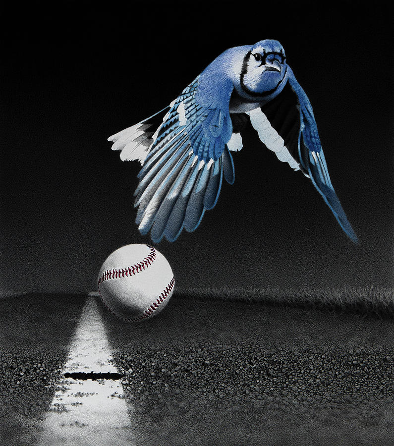 3rd Inning - Fair Ball Drawing by Stirring Images