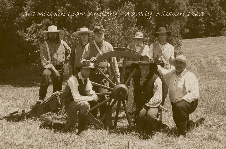 Portrait Photograph - 3rd Missouri Light Artillery by David Dunham