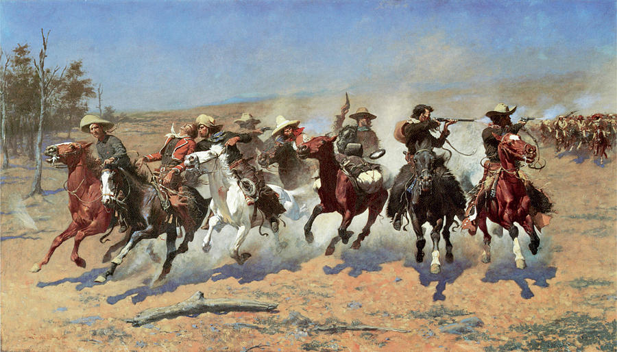 A Dash for the Timber #4 Photograph by Frederic Remington
