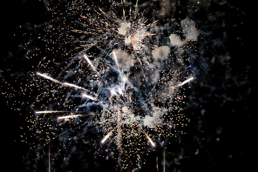 A shining colorful firework Photograph by Gina Koch - Fine Art America