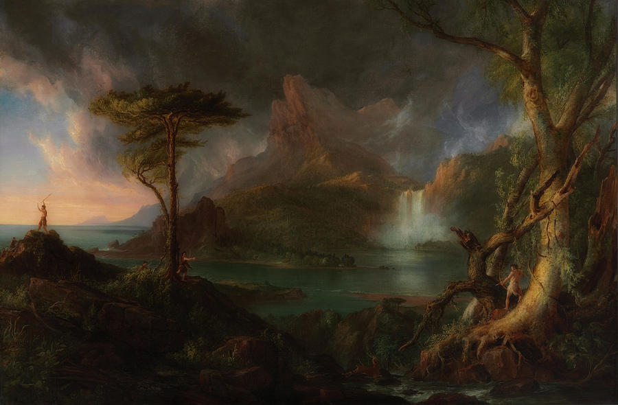 A Wild Scene #7 Painting by Thomas Cole
