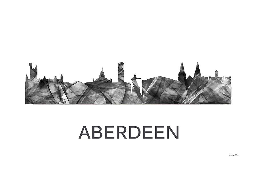 Aberdeen Scotland Skyline #4 Digital Art by Marlene Watson
