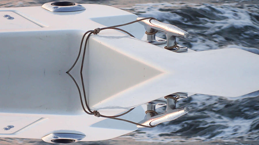 Abstract boat cleat Photograph by Susan Jensen