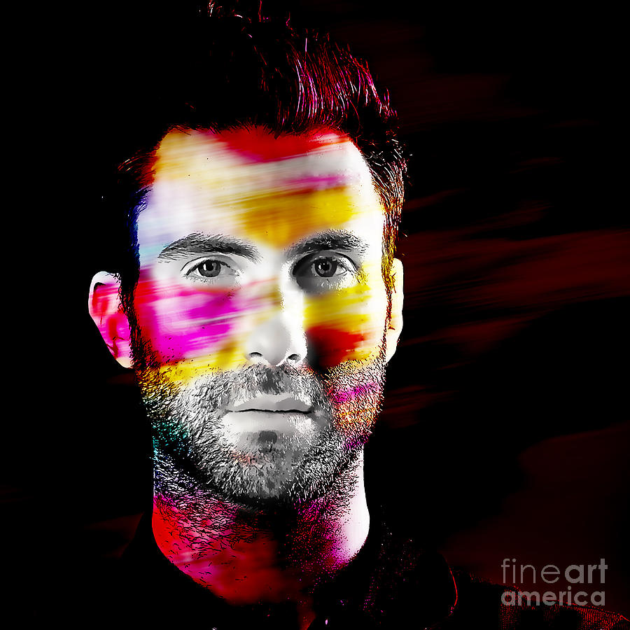 Adam Levine Collection #4 Mixed Media by Marvin Blaine