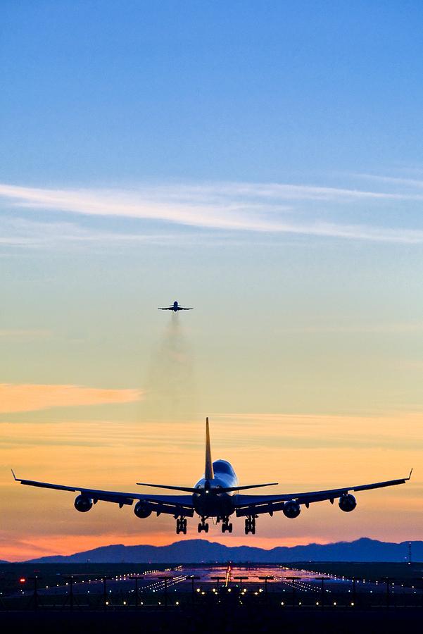 Airplane Photograph - Aeroplane Landing, Canada #4 by David Nunuk