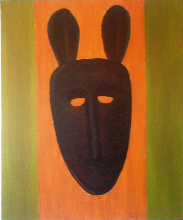 African Mask Painting by Delfina Mendonca Fine Art America