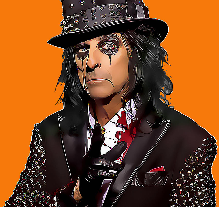 Alice Cooper #4 Mixed Media by Marvin Blaine