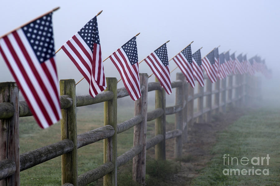 American Flag Farmland #4 Photograph by Jim Corwin