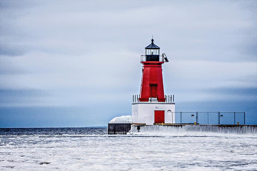 Ann Arbor Lighthouse In Michigan #4 Photograph by Alex Grichenko
