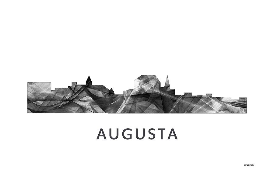Augusta Maine Skyline #4 Digital Art by Marlene Watson