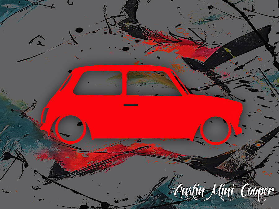 Car Mixed Media - Austin Mini Cooper #4 by Marvin Blaine