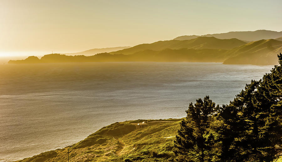 Baker Beach And Golden Gate Bay At Sunset In California #4 Photograph by Alex Grichenko
