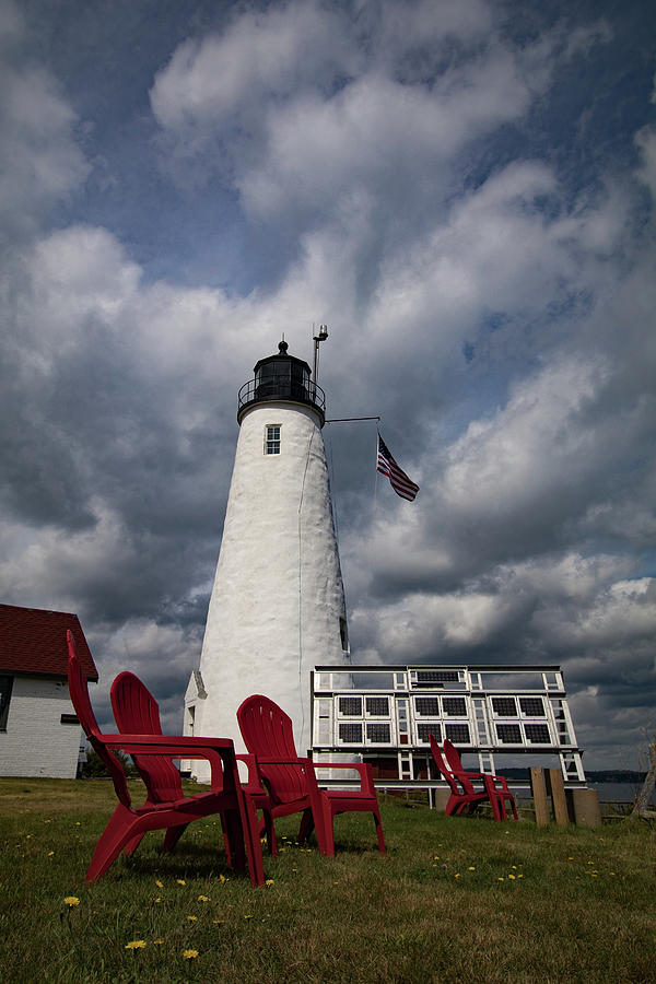Bakers Island Lighthouse Salem #5 Photograph by Jeff Folger