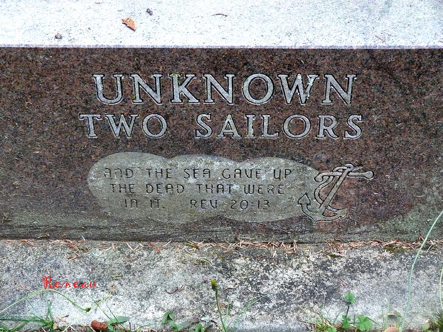 4-bay Center Washington Pioneer Cemetery - Unknown 2 Sailors 2 Photograph by A L Sadie Reneau