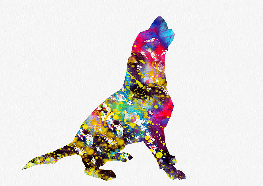 Beagle Digital Art - Beagle-colorful #4 by Erzebet S