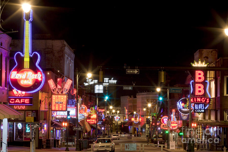 Beale Street in Downtown Memphis Tennessee #4 Photograph by Anthony Totah