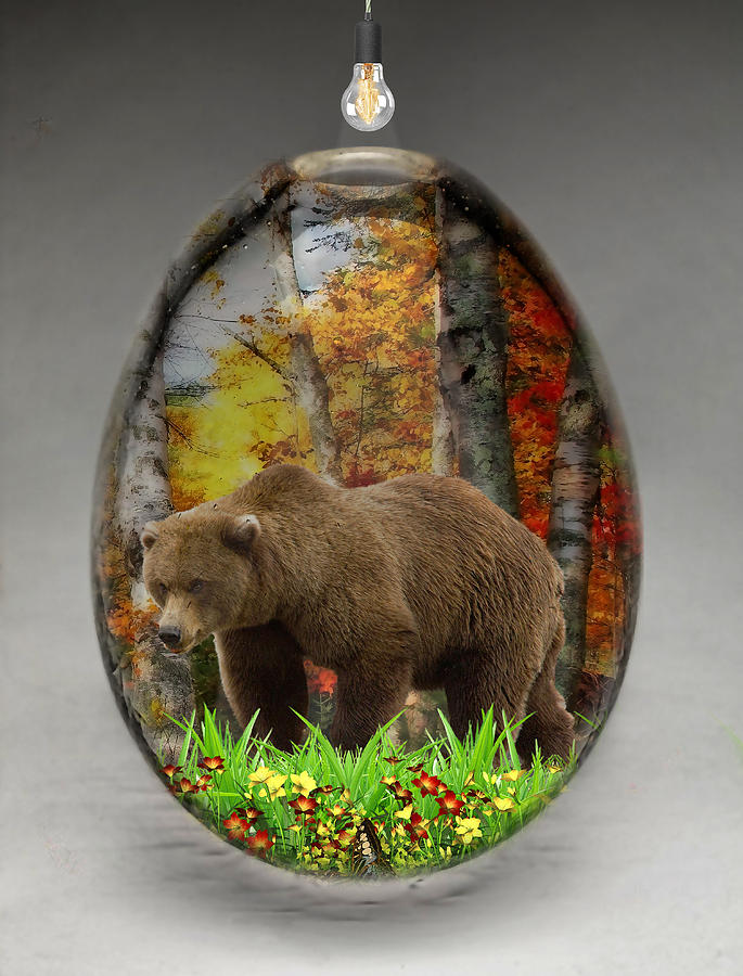 Nature Mixed Media - Bear Art #4 by Marvin Blaine