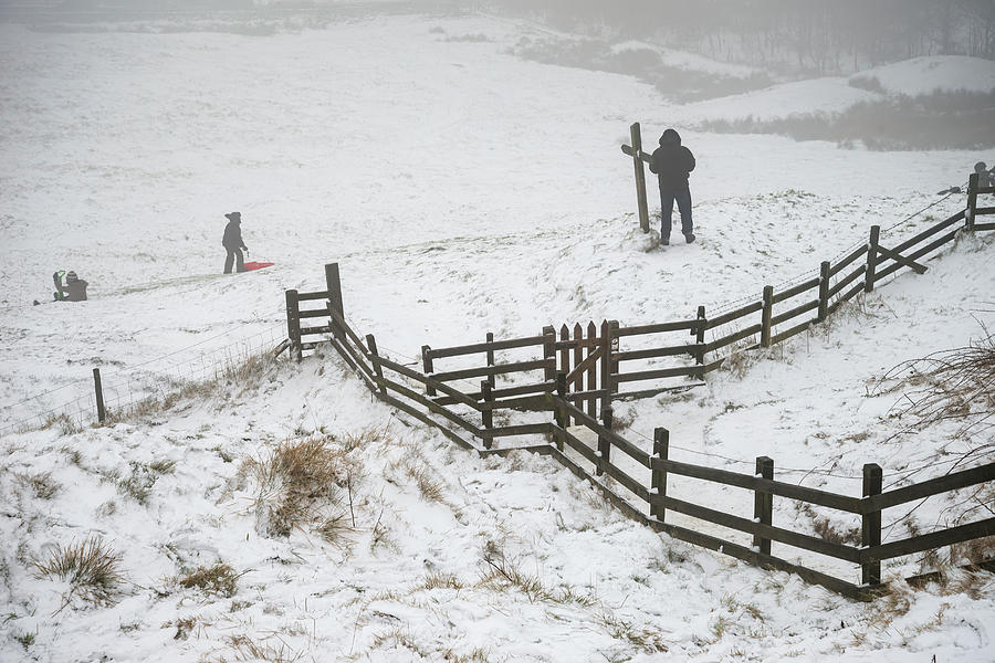 Winter Photograph - Beautiful Winter landscape image around Mam Tor countryside in P #4 by Matthew Gibson