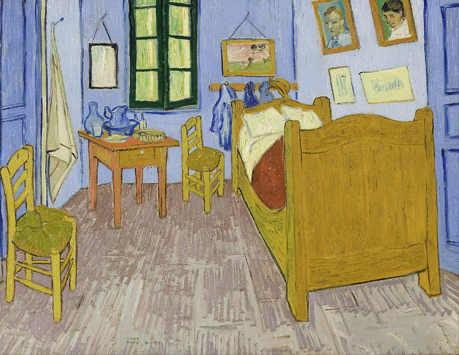 Bedroom in Arles #4 Painting by Celestial Images