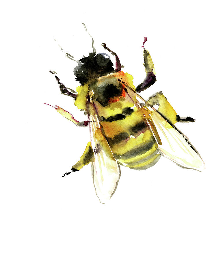 Bee #4 Painting by Suren Nersisyan
