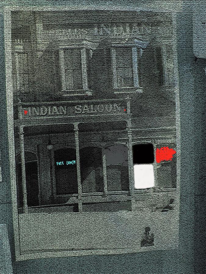 Belles Indian Saloon Collage Close Up The Great White Hope Set Globe Arizona 1969-2013 #4 Photograph by David Lee Guss