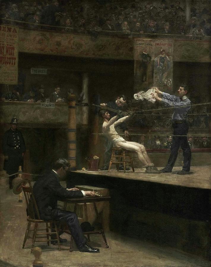 Between Rounds #4 Painting by Thomas Eakins