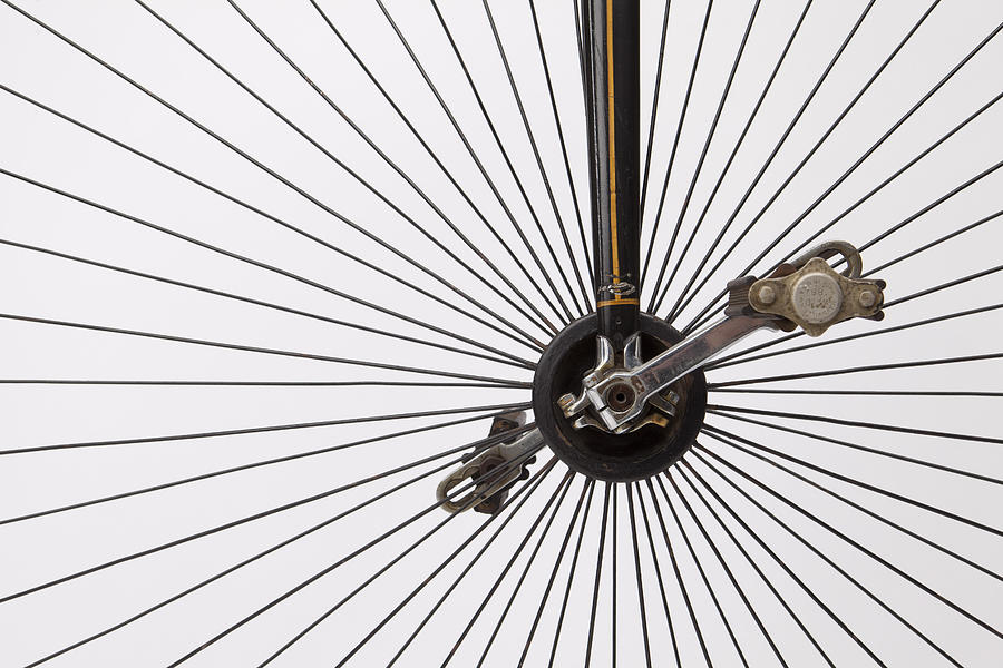 Bicycle Wheel Photograph by American School