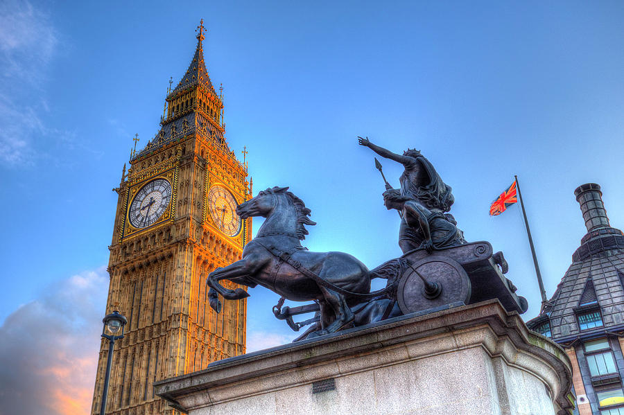 Big Ben and Boadicea Statue Photograph by David Pyatt - Fine Art America