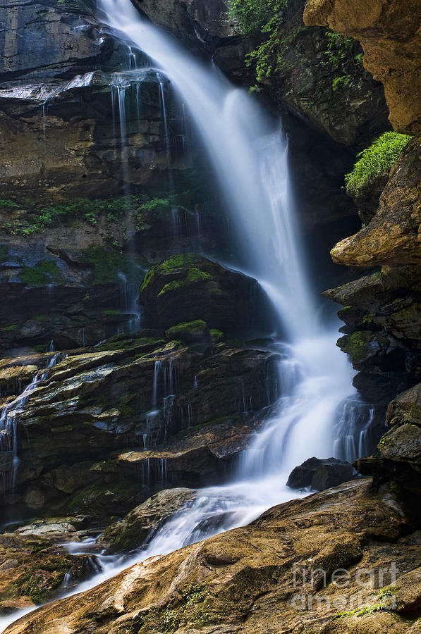 Big Bradley Falls North Carolina Photograph by Chip Laughton