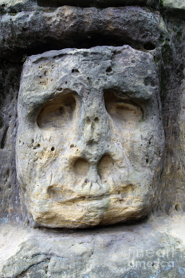 Bizarre Stone Heads - Rock Sculptures #4 Photograph by Michal Boubin