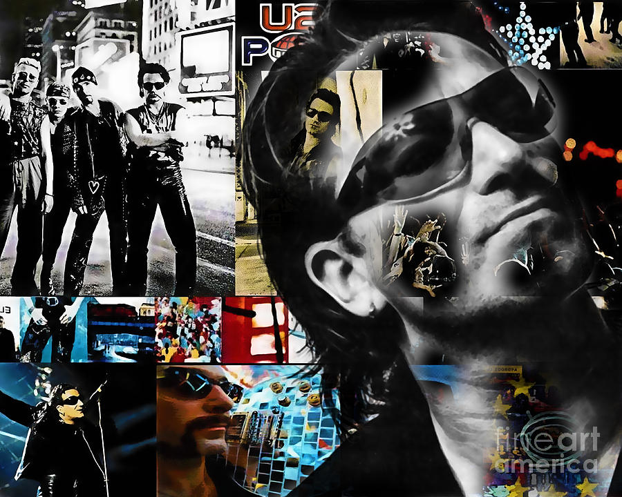Bono Mixed Media - Bono Collection #3 by Marvin Blaine