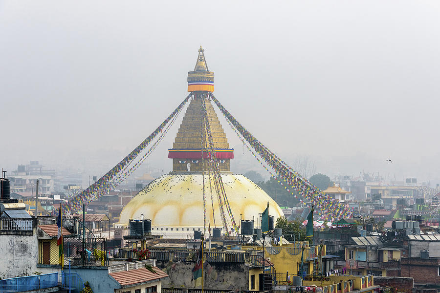 Boudhanath stupa in Kathmandu #4 Photograph by Dutourdumonde Photography