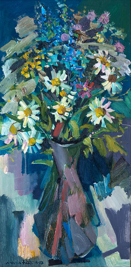 Flower Painting - Bouquet #5 by Nikolay Malafeev