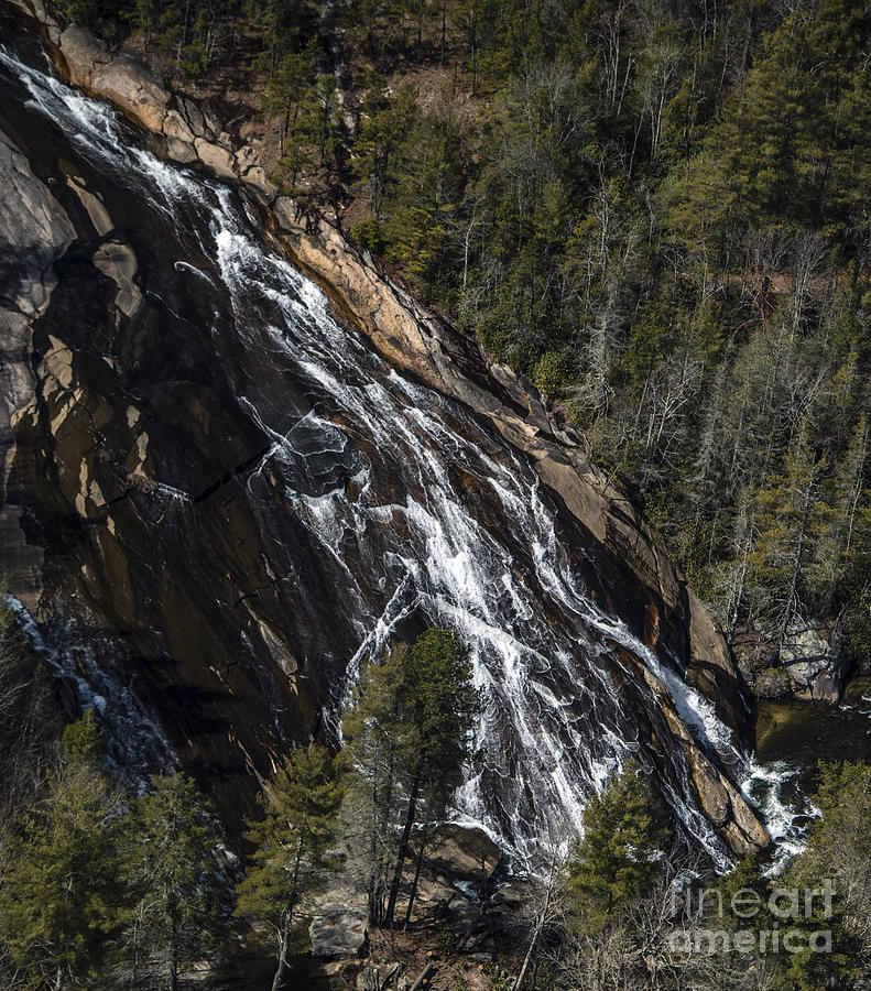 Mountain Photograph - Bridal Veil Falls Waterfall in DuPont State Forest NC #3 by David Oppenheimer