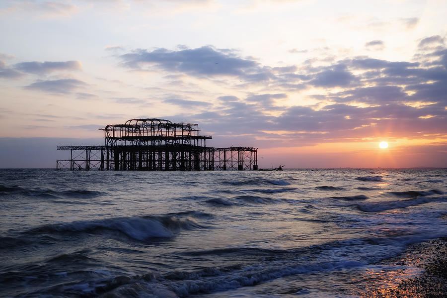 Sunset Photograph - Brighton #4 by Joana Kruse
