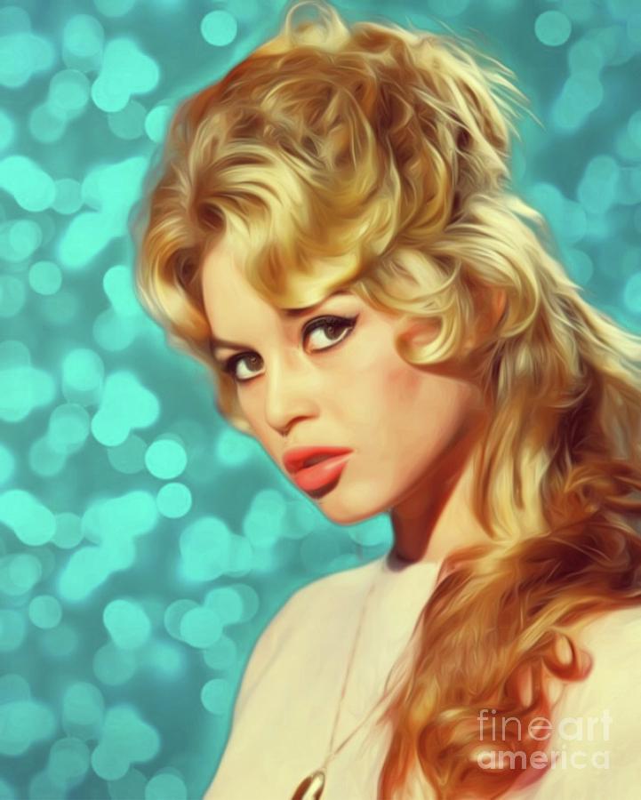 Brigitte Bardot, Actress Digital Art
