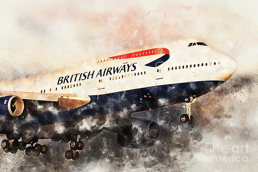 British Airways Boeing 747 #4 Digital Art by Airpower Art