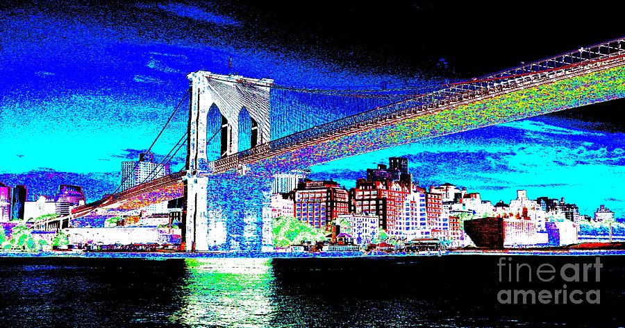 Brooklyn Bridge Painting - Brooklyn Bridge #4 by Julie Lueders 