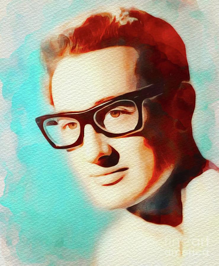 Buddy Holly, Music Legend Painting